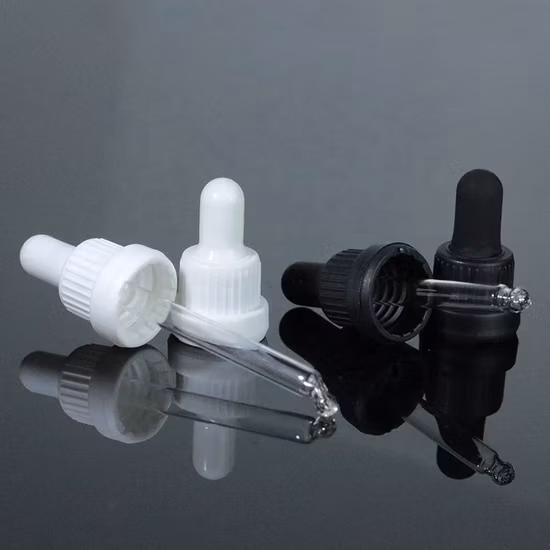 Aluminiumkappe mit Silikonkautschukkappen, Tropfpipette zur Verwendung in Kosmetika